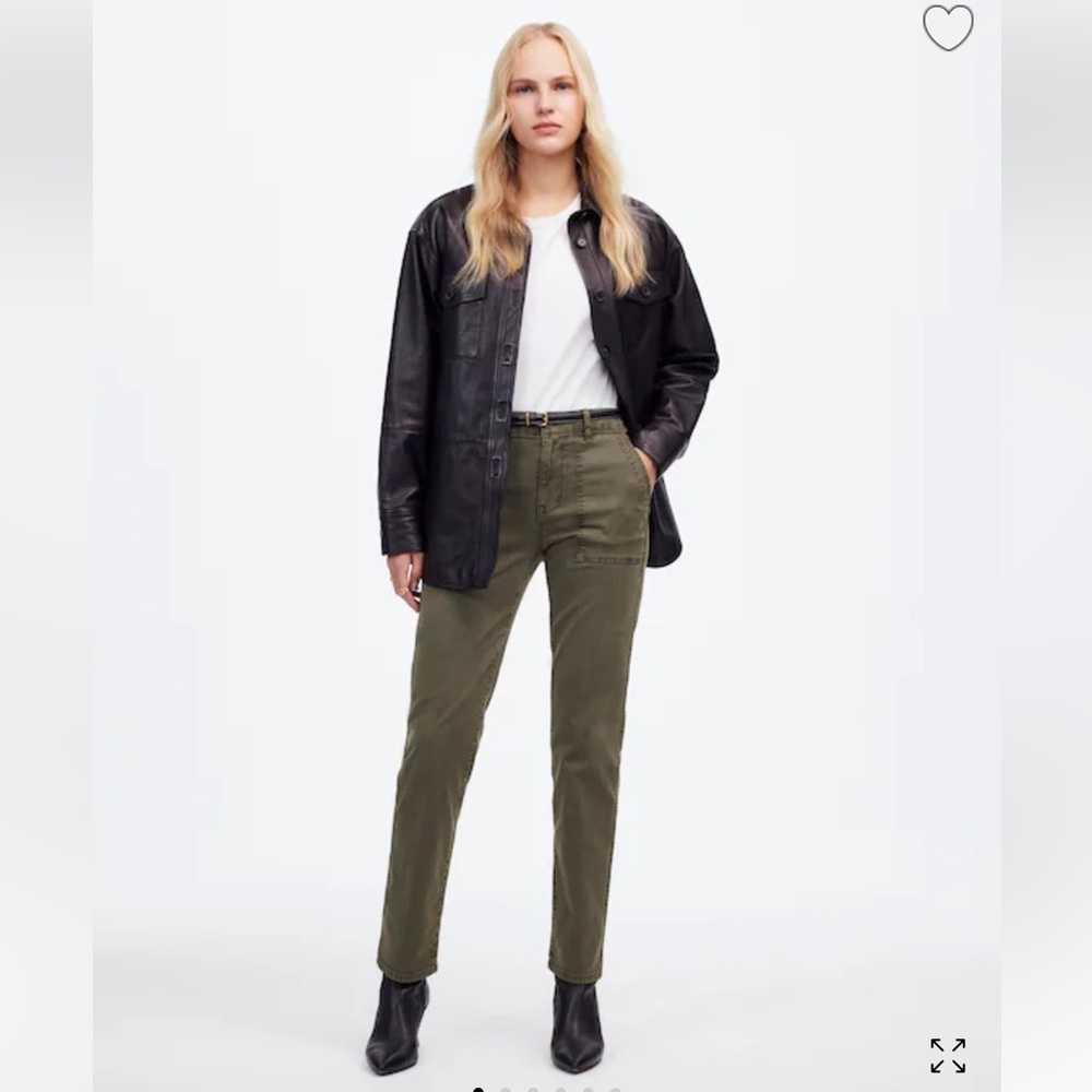 Madewell The Slim Straight Utility Pant in Garment Dye size 28